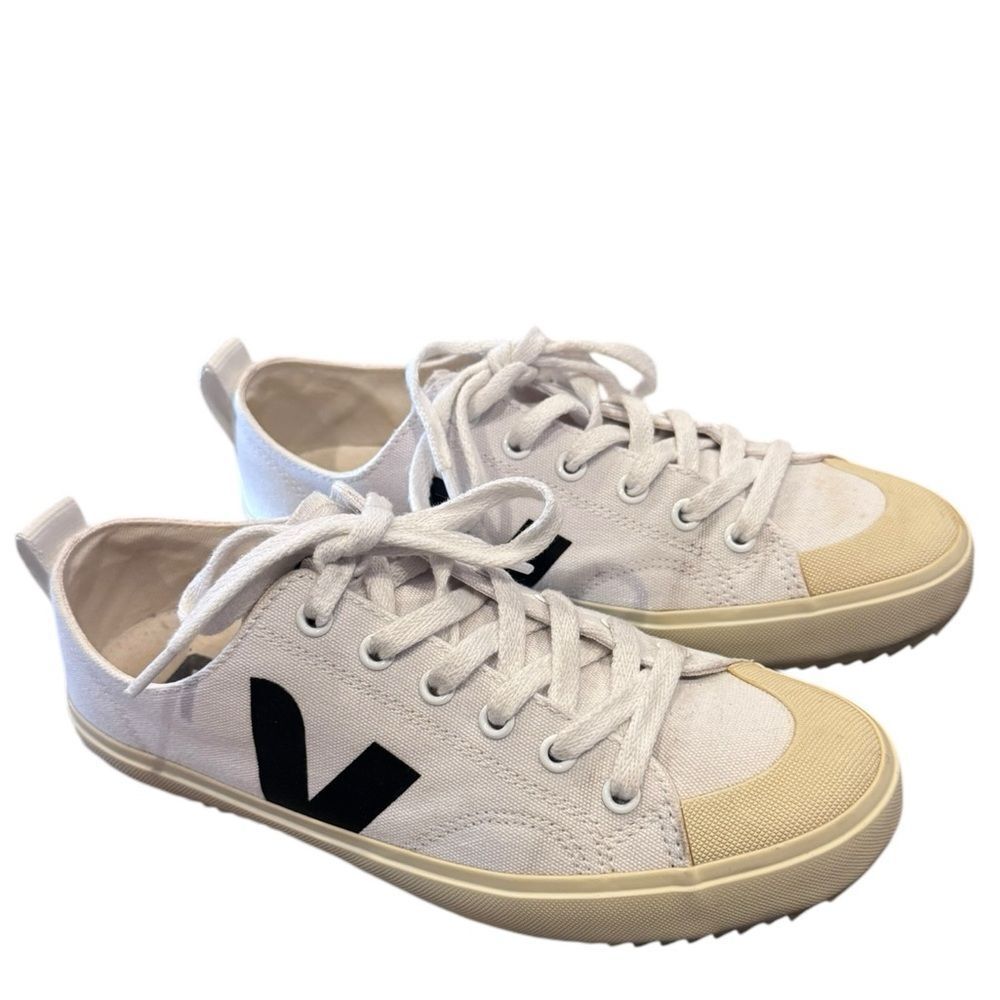 Veja Women's White and Black Sneakers
